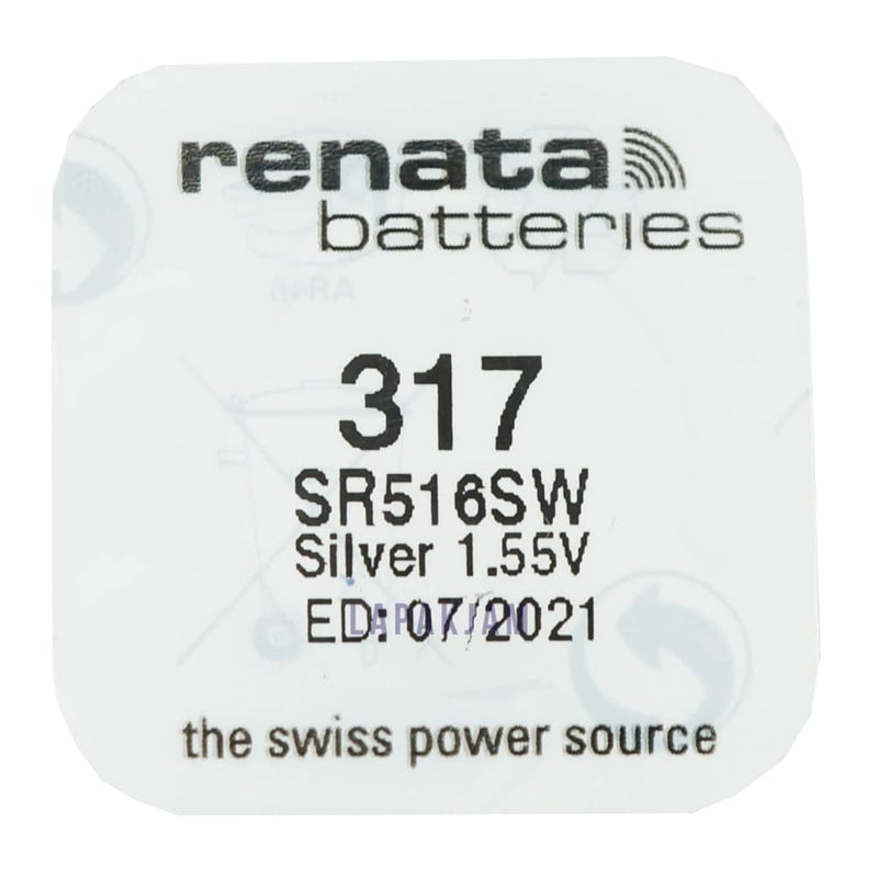 Baterai Jam Tangan Polos Renata Silver BARE317S516SW