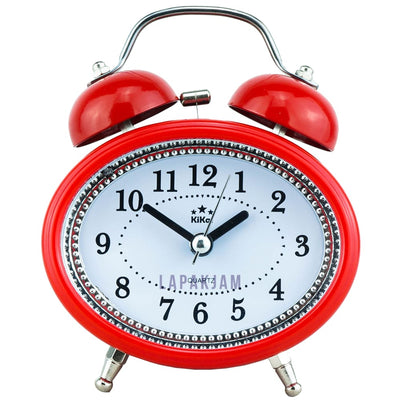 Jam Weker Analog Polos Minimalis Esa Merah WEES833BMER