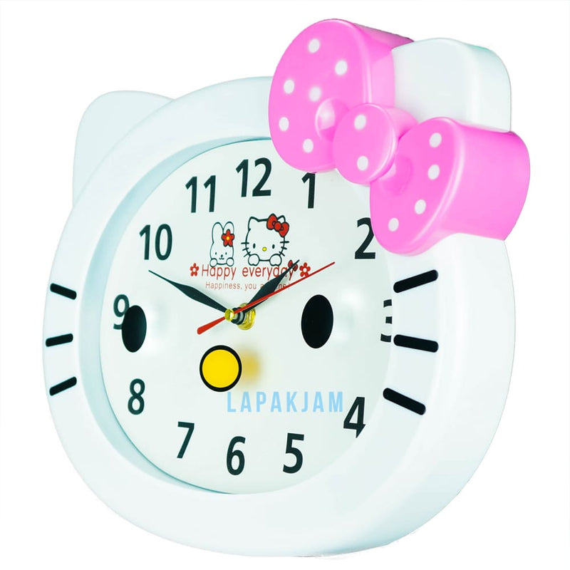 Jam Dinding Analog Karakter Anak HappyDay Pink JDHD9902PIN