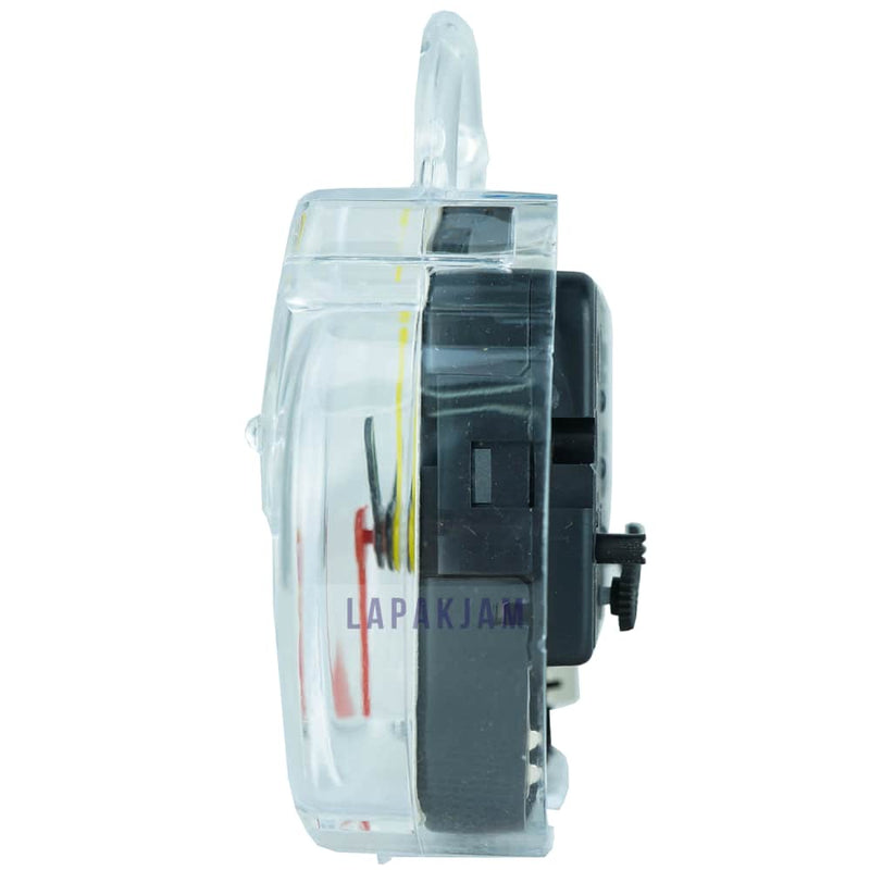 Jam Weker Analog Polos Minimalis Esa Transfarans WEKA841TRA