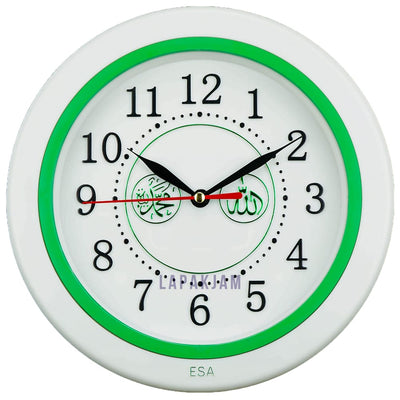 Jam Dinding Analog Kaligrafi Esa Hijau JD0028ESA714HI