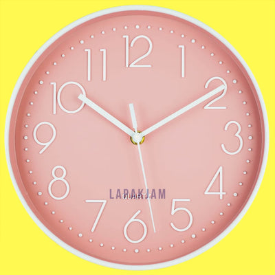 Jam Dinding Analog Polos Minimalis Alari Pink JDALARRC-8101APIN