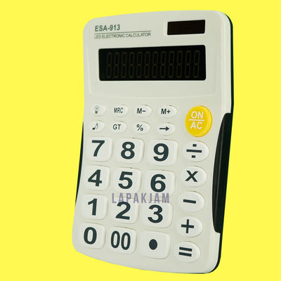 Kalkulator Basic Polos Esa Putih KL45ESA3PT