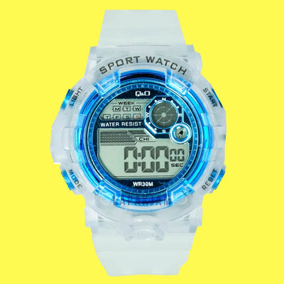 Jam Tangan Digital Sporty QnO Biru JAQNOD710PUTBIR