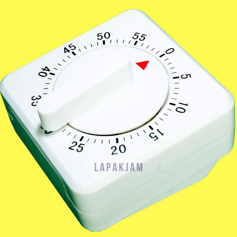 Timer Mechanical 60 Kotak Putih