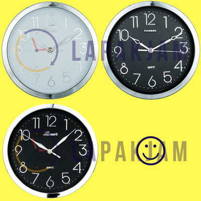 Jam Dinding Analog Polos Minimalis Pioneer Putih JD85105DWIL