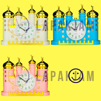 Jam Weker Analog Nuansa Islami Esa Putih WEESA23MSPUT