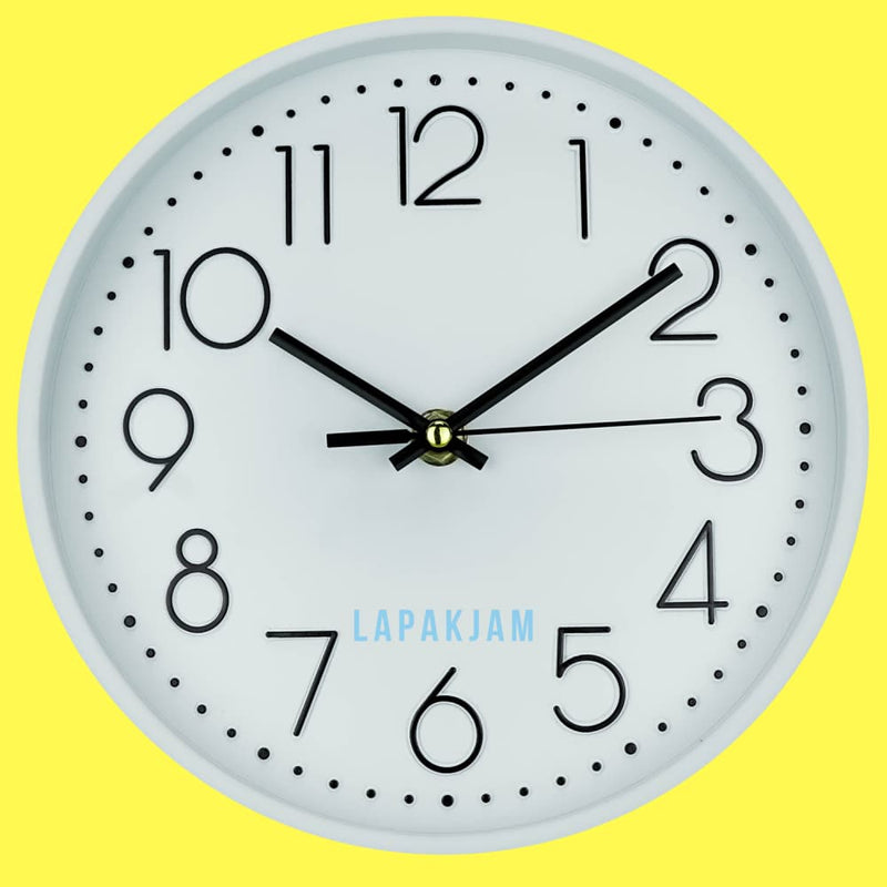 Jam Dinding Quartz Dekorasi Dinding Minimalis Murah Besar Alari RC-8101A Pink Biru Putih Modern