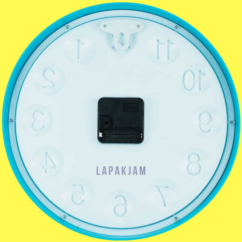 Jam Dinding Analog Polos Minimalis Edison Tosca JD00W22T2TOS