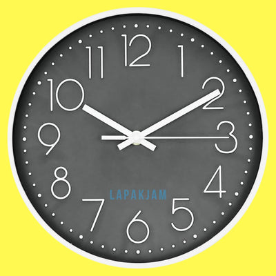 Jam Dinding Quartz Dekorasi Dinding Minimalis Murah Besar Alari RC-8101A Pink Biru Putih Modern