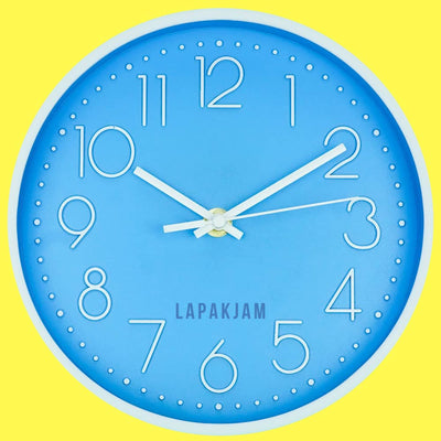 Jam Dinding Quartz Dekorasi Dinding Minimalis Murah Besar Alari RC-8101A Pink Biru Putih Modern