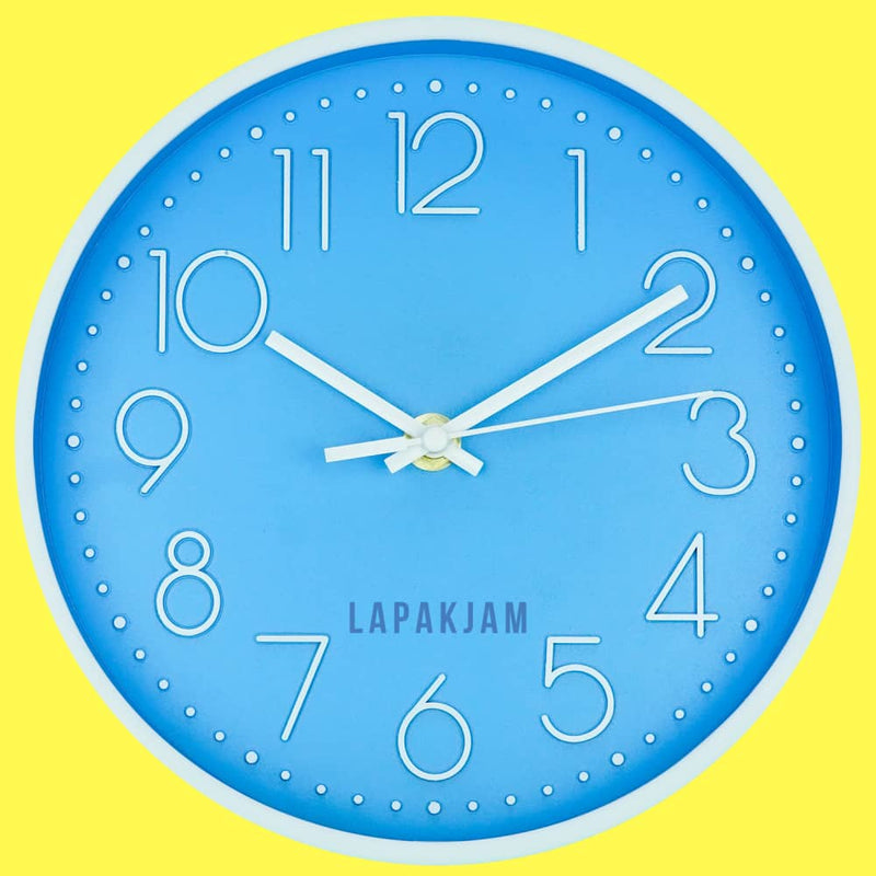 Jam Dinding Quartz Dekorasi Dinding Minimalis Murah Besar Alari RC-8101A Pink Biru Putih Modern