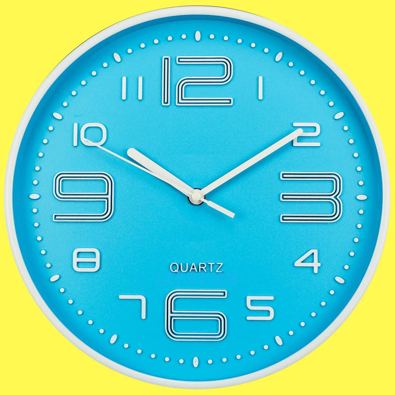 Jam Dinding Analog Polos Minimalis Nikko Biru JDNINK2821BIR