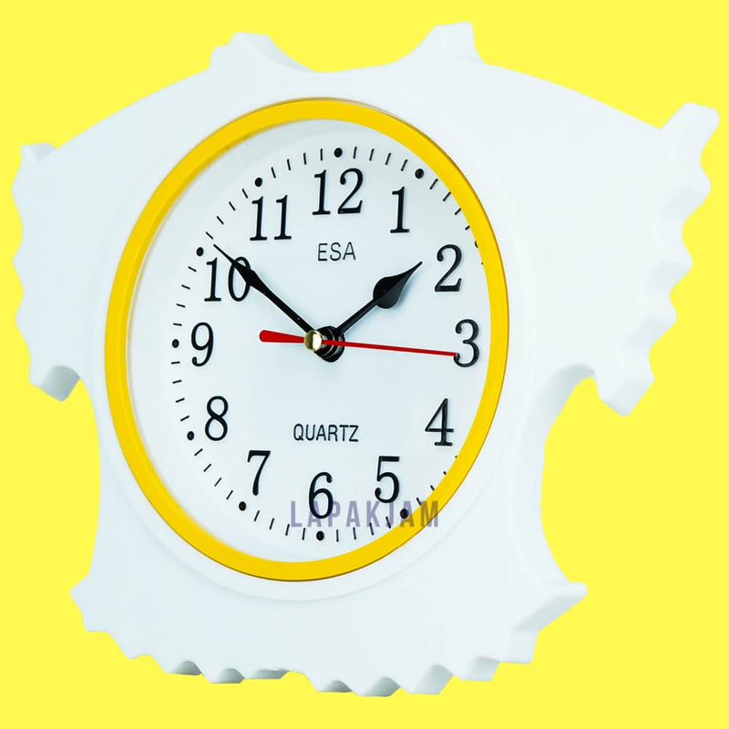 Jam Dinding Analog Karakter Anak Esa Putih JD20ESAPUME