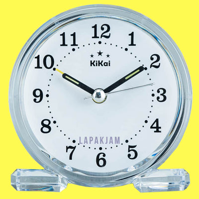 Jam Weker Analog Polos Minimalis Esa Putih WEKA888PPUT