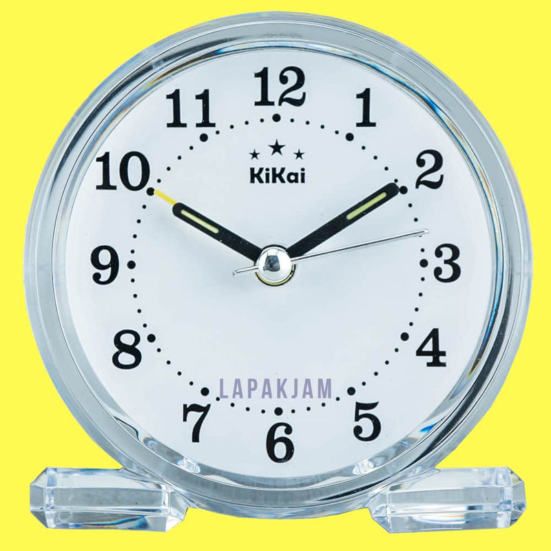 Jam Weker Analog Polos Minimalis Esa Putih WEKA888PPUT