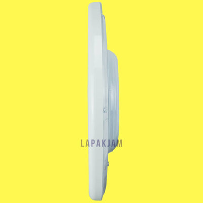 Jam Dinding Analog Polos Minimalis Edison Putih JDEDEDW33R-B2P