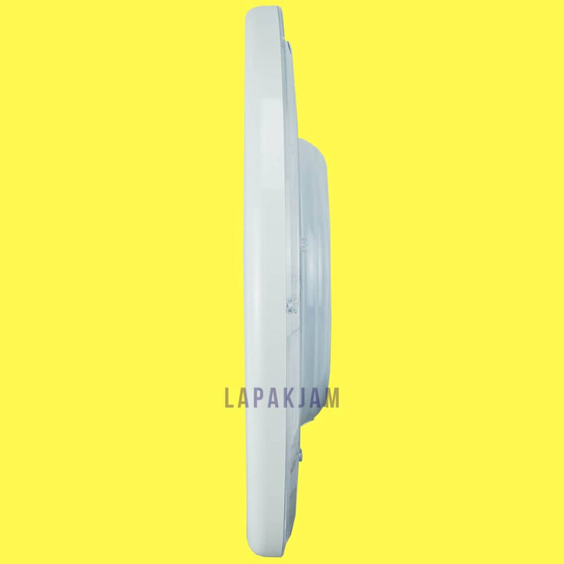 Jam Dinding Analog Polos Minimalis Edison Putih JDEDEDW33R-B2P