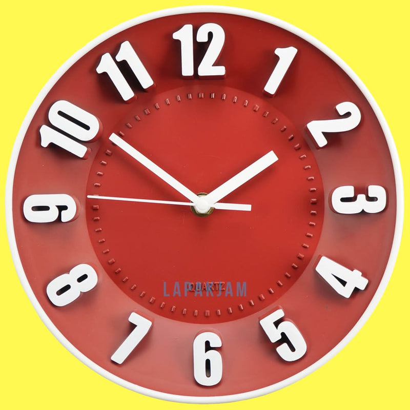Jam Dinding KK-9622 Maroon22cm