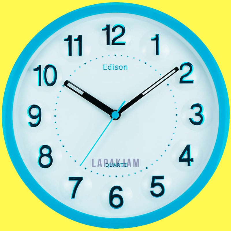 Jam Dinding Analog Polos Minimalis Edison Tosca JD00W22T2TOS