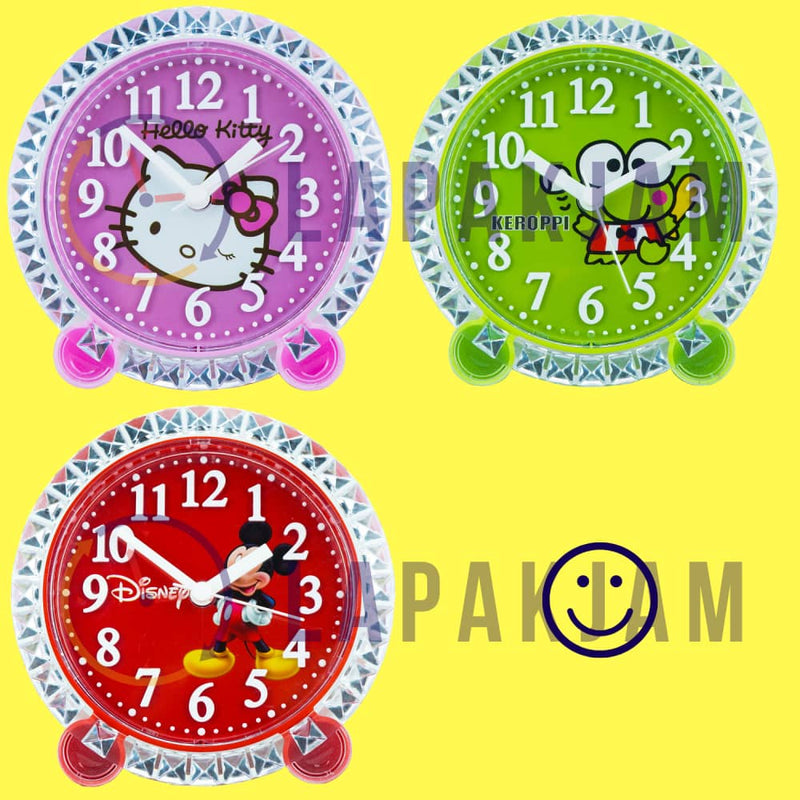 Jam Weker Analog Karakter Anak Esa Pink WEES91HKPIN