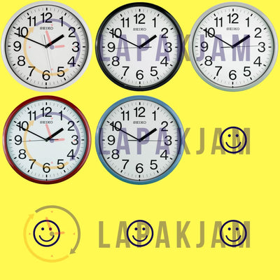 Jam Dinding Analog Polos Minimalis Seiko Putih JDSEIKQXA756WPUT