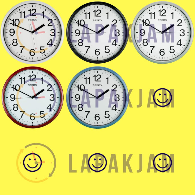 Jam Dinding Analog Polos Minimalis Seiko Putih JDSEIKQXA756WPUT