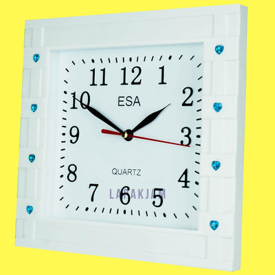 Jam Dinding Analog Polos Minimalis Esa Biru JDESA231BIR