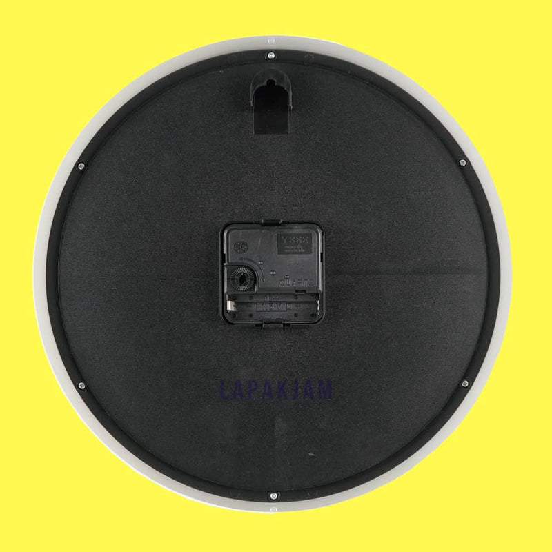 Jam Dinding Analog Polos Minimalis Edison Putih JDEDIEDW275-B2PUT