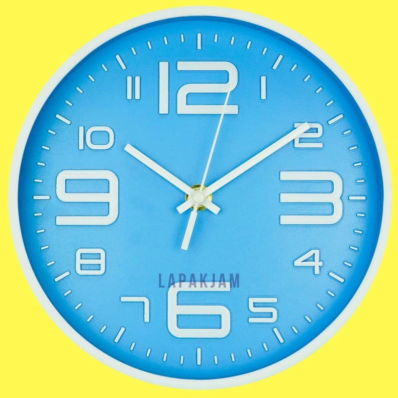 Jam Dinding Alari GD-9854ZA6 Light Blue