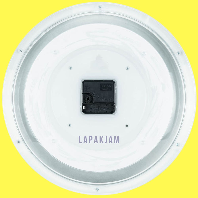 Jam Dinding Analog Polos Minimalis Edison Putih JDEDEDW33R-B2P