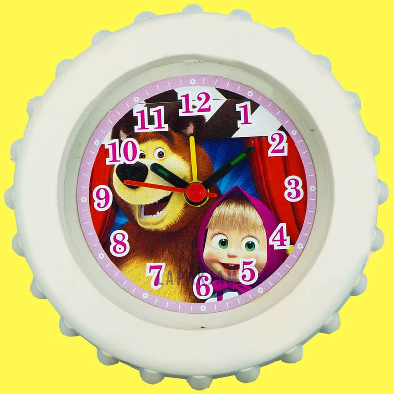 Jam Weker Analog Karakter Anak Esa Masya And The Bear WE20KAI04S