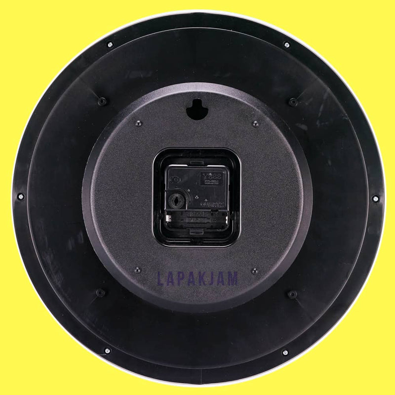 Jam Dinding Analog Polos Minimalis Edison Putih JDEDISEDW338-B7PUT