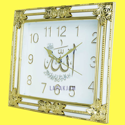 Jam Dinding Analog Kaligrafi Nikko Putih JDNINK8955PUT