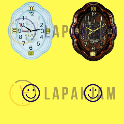 Jam Dinding Analog Kaligrafi Nikko Putih JDNIKKNK-8196KPUTGOL