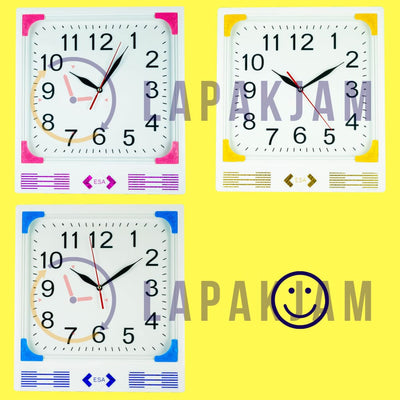 Jam Dinding Analog Polos Minimalis Esa Pink JDESA466PIN
