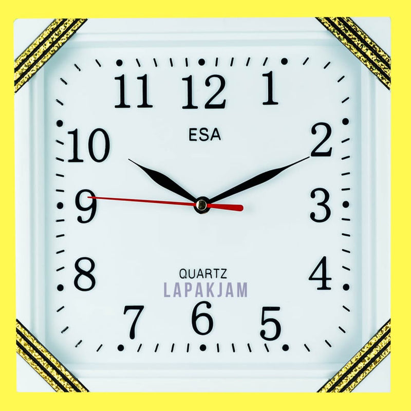 Jam Dinding Analog Polos Minimalis Esa Putih JD0025ESA150PU
