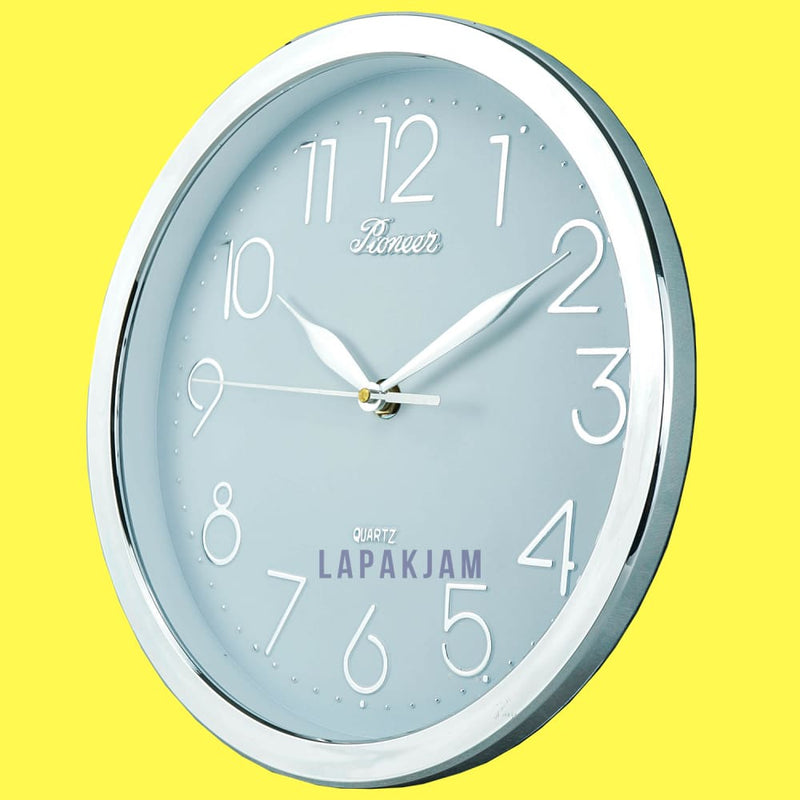 Jam Dinding Analog Polos Minimalis Pioneer Putih JD85105DWIL