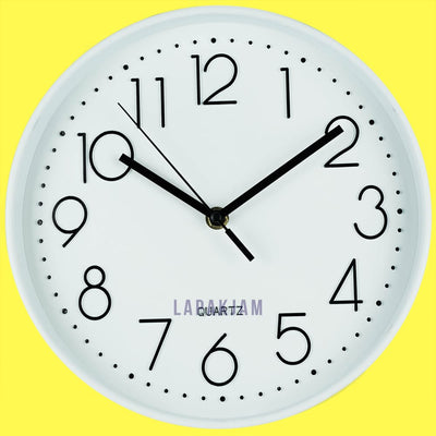 Jam Dinding Analog Polos Minimalis Alari Putih JDALARRC-8101APUT