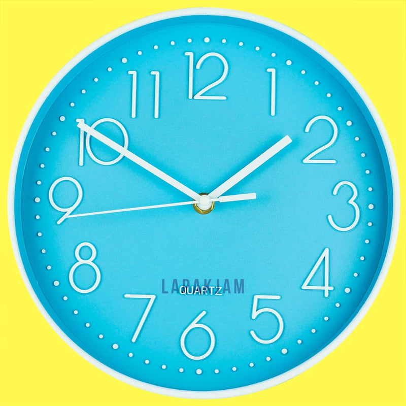 Jam Dinding Analog Polos Minimalis Alari Biru JDALARRC-8101ABIR