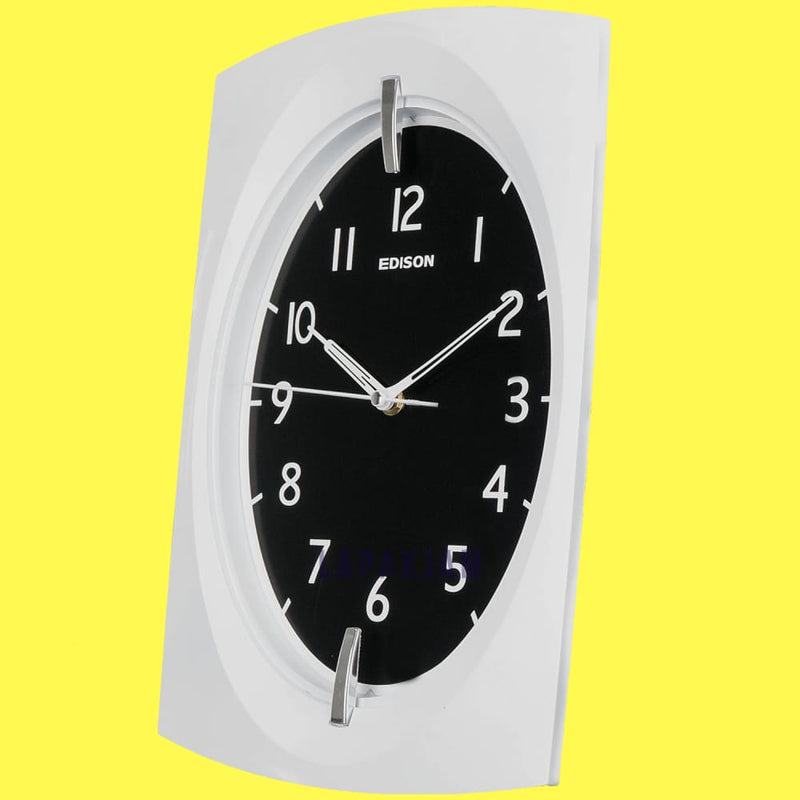 Jam Dinding Analog Polos Minimalis Edison Putih JDEDED39B6PUT