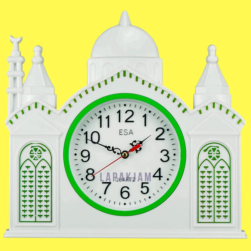 Jam Dinding Analog Kaligrafi Esa Hijau JD0053ESA250HI