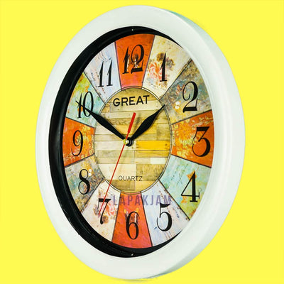 Jam Dinding Analog Bunga Great Putih JDGREA777G-1PUT