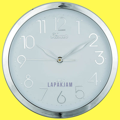 Jam Dinding Analog Polos Minimalis Pioneer Putih JD85105DWIL